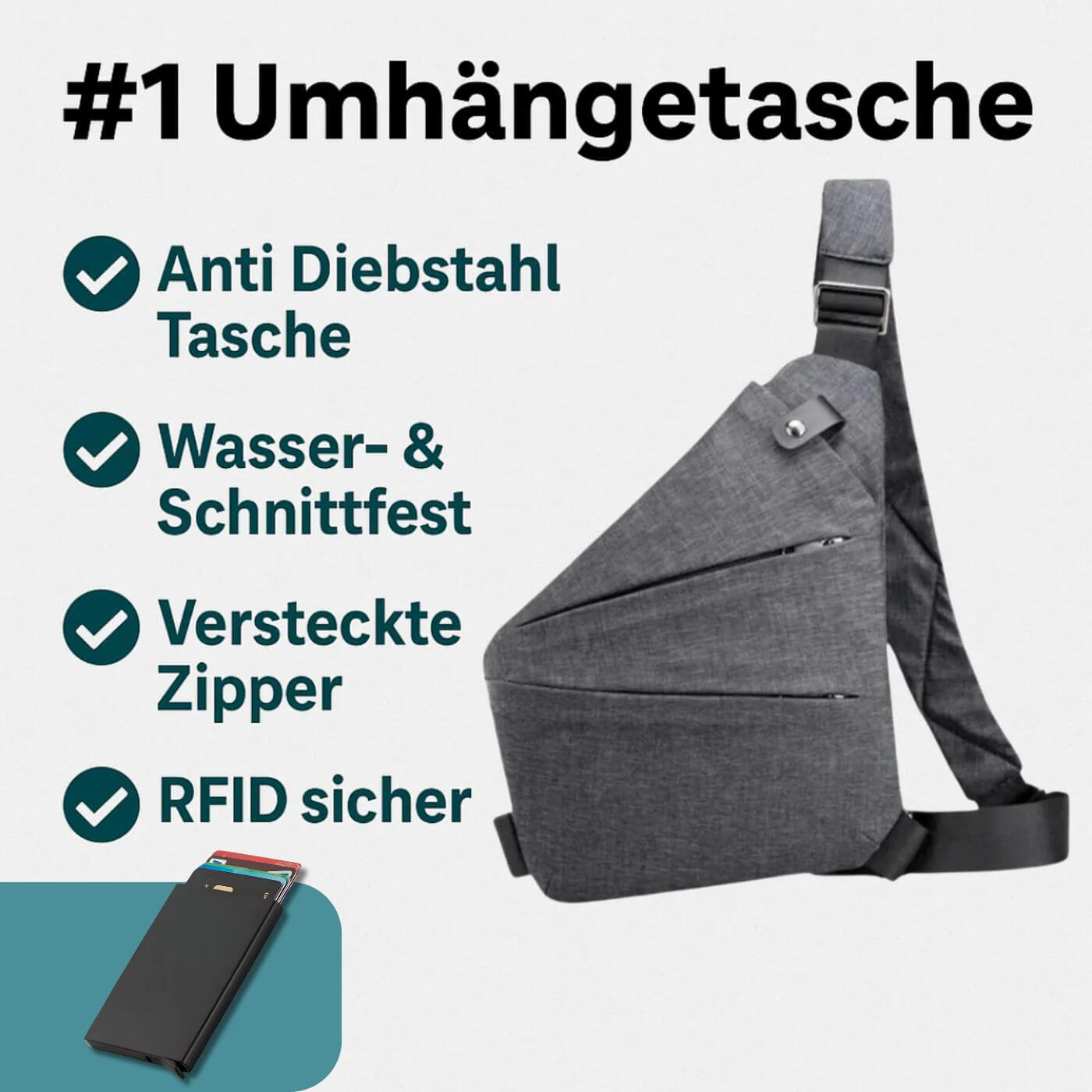Anti Diebstahl Umhängetasche