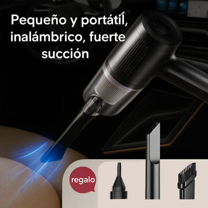 AutoVac Pro 2en1 - Aspiradora de Mano Inalámbrica Coche y Casa | Kit Completo